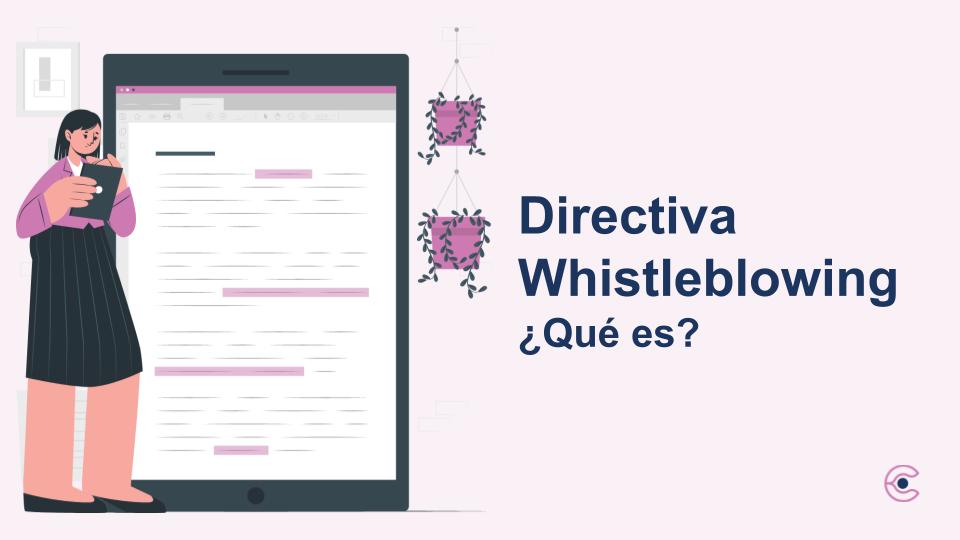 Portada Directiva Whistleblowing