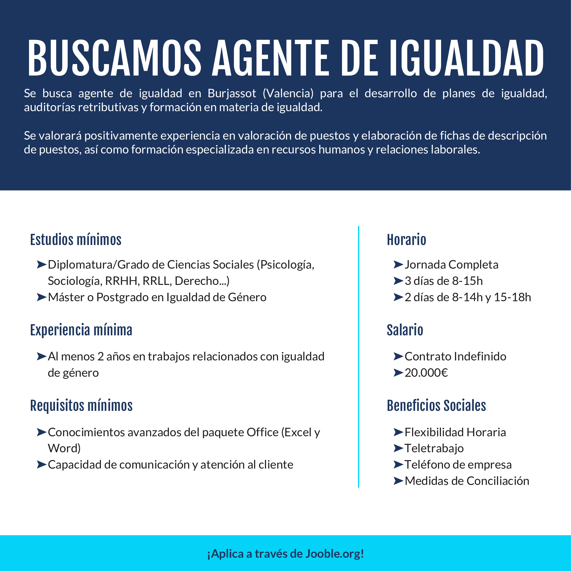 Buscamos Agente de Igualdad 1